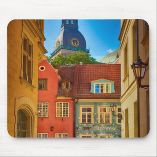 Street in the Old Town Estonia Mouse Mat