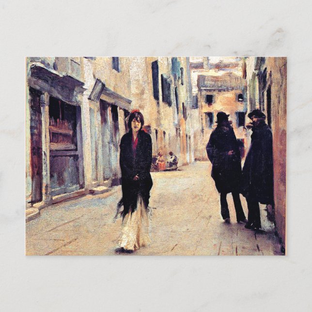 Street in Venice by John Singer Sargent Postcard (Front)