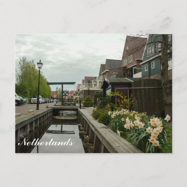 Street in Volendam, Netherlands Postcard (Front)