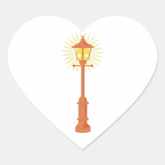 Street Lamp Heart Sticker