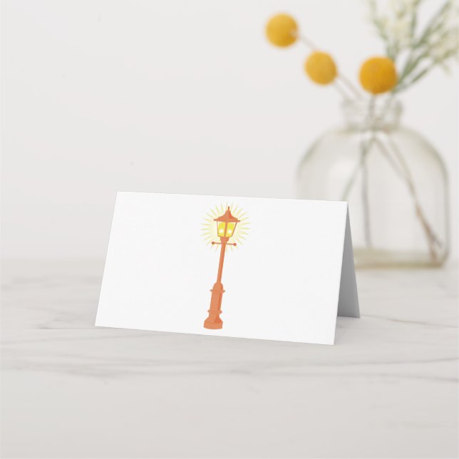 Street Lamp Place Card (Front)