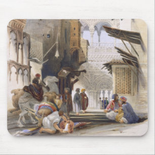Street Leading to El Azhar, Grand Cairo, pub. 1846 Mouse Mat