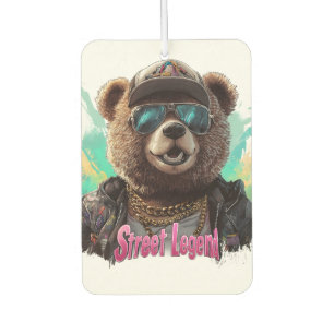 Street Legend Bear - Cool Graphic Design Car Air Freshener