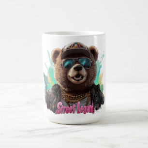 Street Legend Bear - Cool Graphic Design Coffee Mug