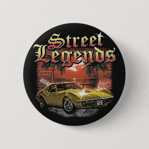 Street Legends - Urban Streetwear Design 6 Cm Round Badge