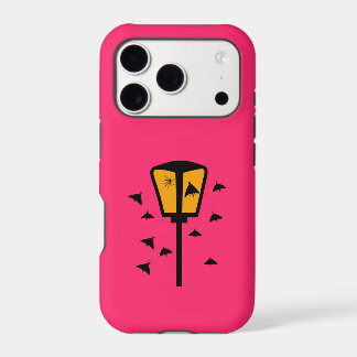 Street Light and Moths Iphone 17 Pro Phone Case
