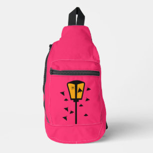 Street Light and Moths Sling Bag