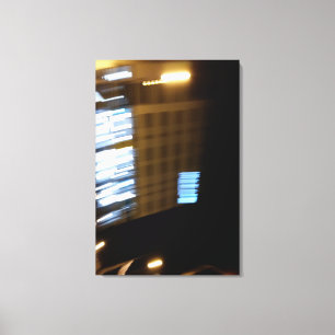 street lights speeding canvas print
