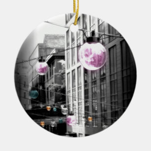 Street Lights Urban Art Ceramic Tree Decoration
