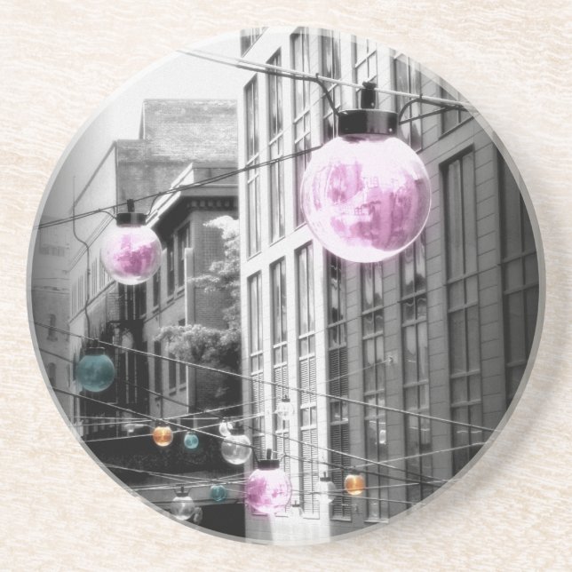 Street Lights Urban Art Coaster (Front)