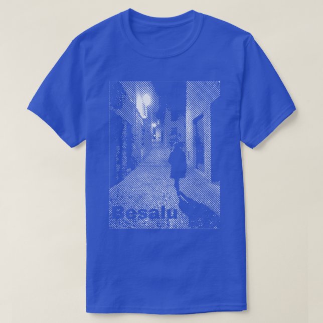 Street Lines Besalu Evening Stroll T-Shirt (Design Front)