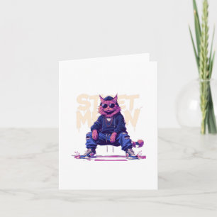 Street Meow! Sticker  Card