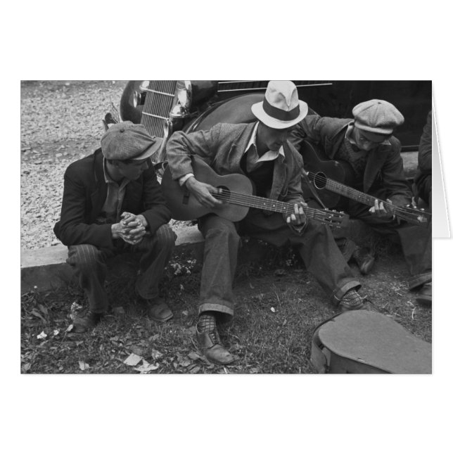 Street musicians, Maynardville, Tennessee, 1935 (Front Horizontal)