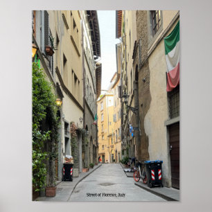 Street of Florence Italy Poster