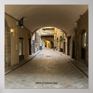 Street of Florence Italy Poster