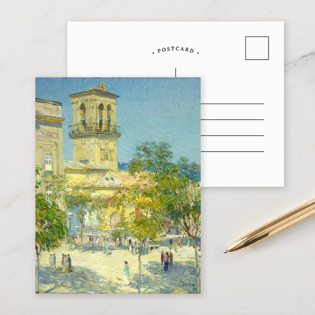 Street of the Great Captain | Childe Hassam Postcard (Creator Uploaded)