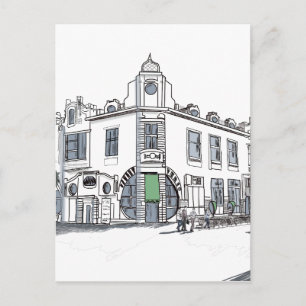 street of the old town postcard