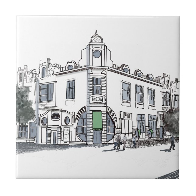 street of the old town tile (Front)