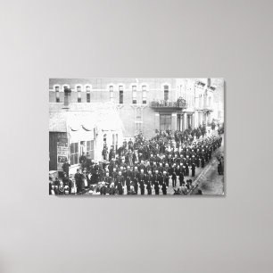 Street Parade in Deadwood, SD Photograph Canvas Print