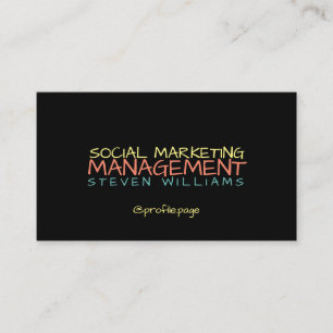 Street pop art style text business card