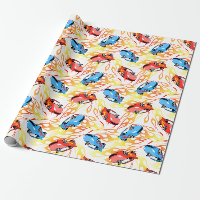 Street racing wrapping paper (Unrolled)