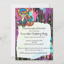 Street Retro Cat, Cap and Sneakers| Funny