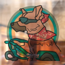 Street Retro Dog with Sunglasses | Funny