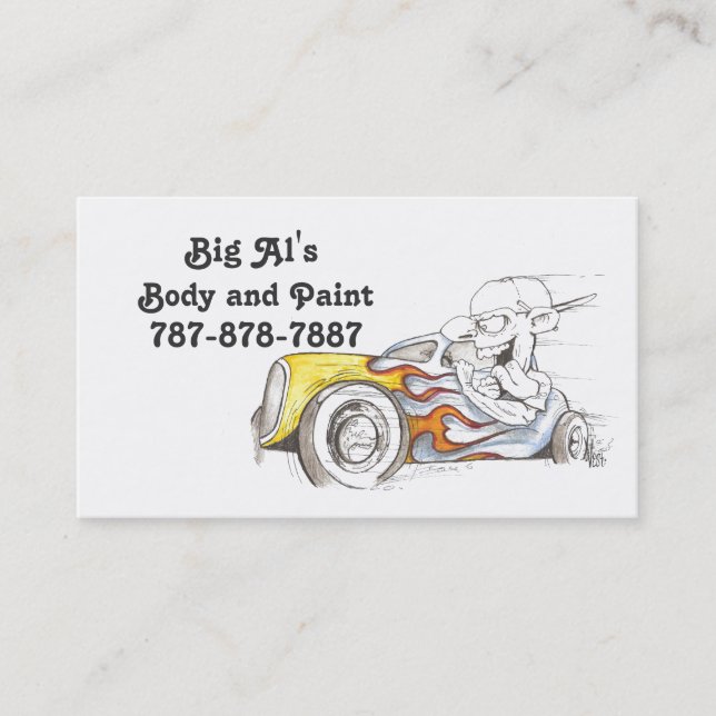 Street Rod Business Cards (Front)