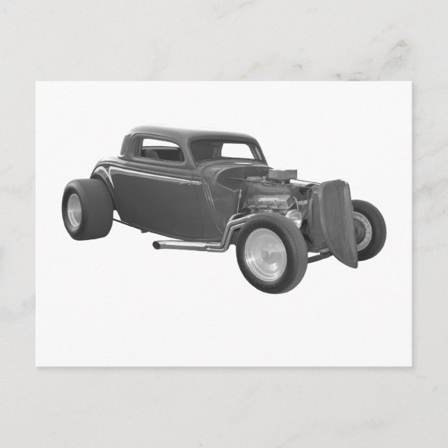 street rod grey postcard (Front)