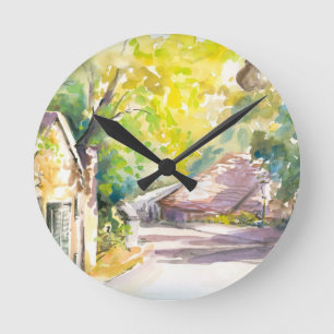 Street Round Clock