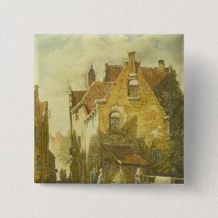 Street Scene 15 Cm Square Badge