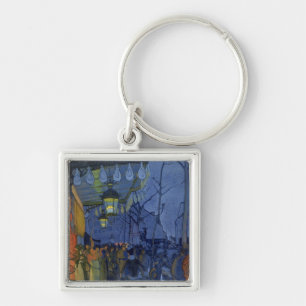 Street Scene, at Five in the Afternoon, 1887 Key Ring