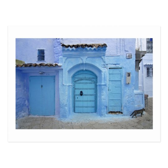 Street Scene, Chefchaouen (Morocco) Postcard