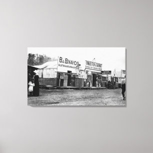 Street Scene in Anchorage, Alaska Photograph Canvas Print