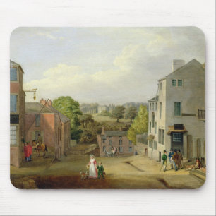 Street Scene in Chorley, Lancashire, with a View o Mouse Mat