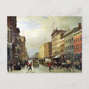 Street Scene in New York Postcard