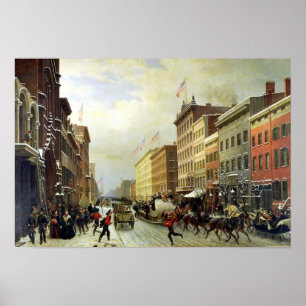Street Scene in New York Poster