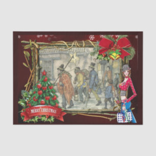 Street scene in Old Amsterdam  Tissue Paper