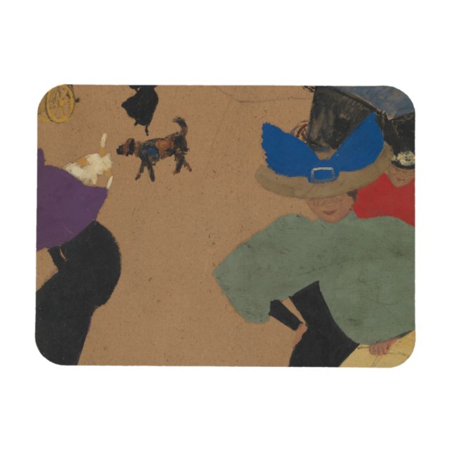 Street Scene in Paris Magnet (Horizontal)