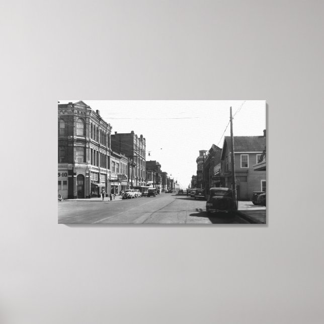 Street Scene in Port Townsend, WA Photograph Canvas Print (Front)