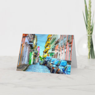 Street Scene in San Juan Greeting Card
