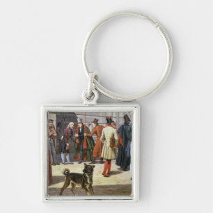 Street Scene in Stockholm Key Ring