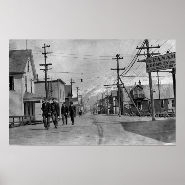Street Scene in Valdez, Alaska Photograph Poster (Front)