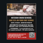 Street Scene, Snow Removal Company Advertising Flyer<br><div class="desc">Street Scene,  Snow Removal Company Advertising Flyer by The Business Card Store.</div>
