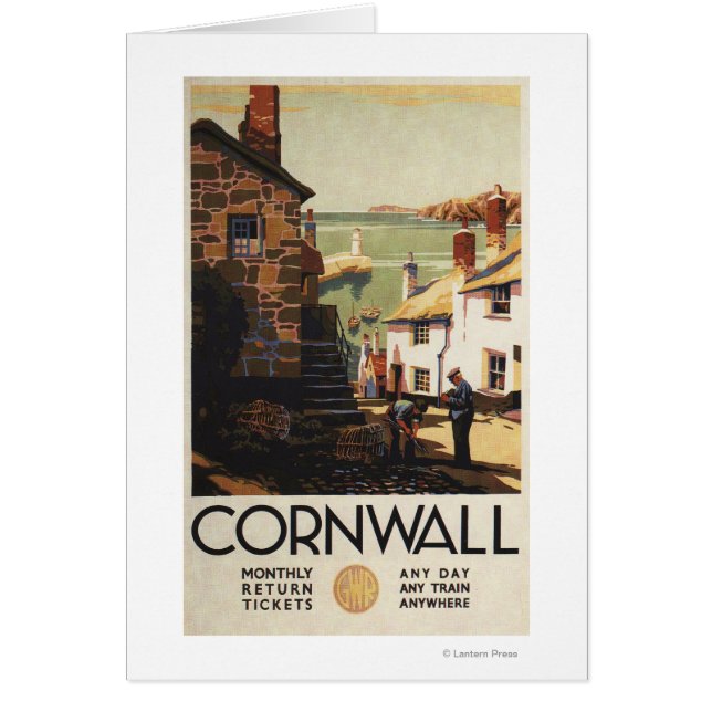 Street Scene with Two Men Working Railway (Front)