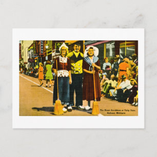 Street Scrubbers at the Tulip Festival, Holland,MI Postcard