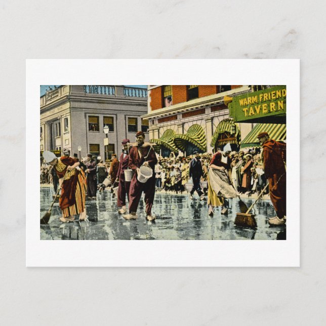 Street Scrubbers at Tulip Time Holland, Michigan Postcard (Front)