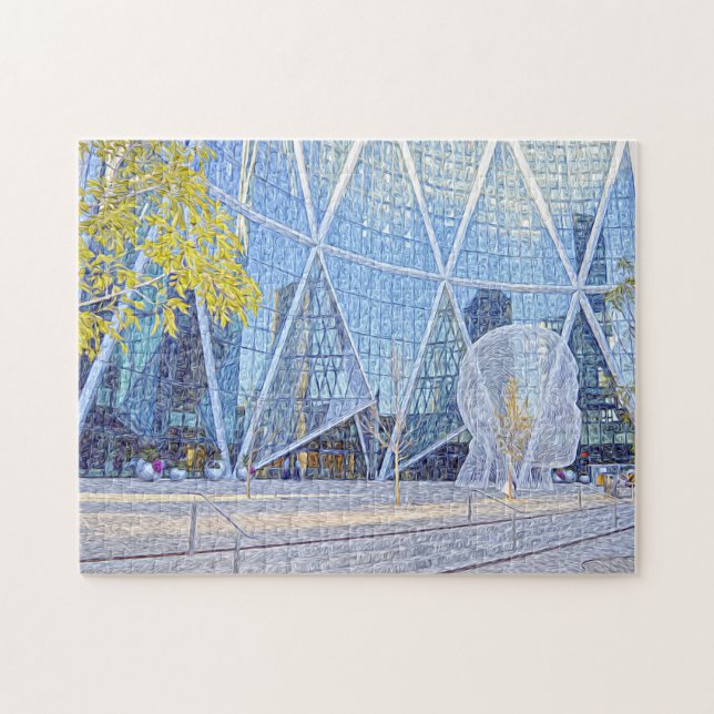 Street Sculpture Calgary. Jigsaw Puzzle (Horizontal)