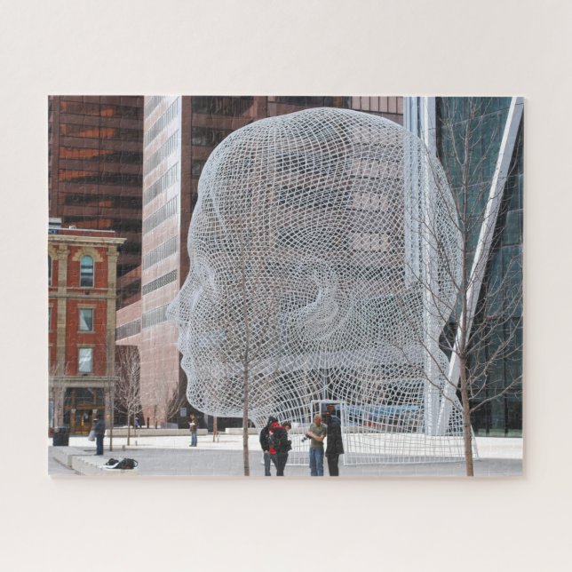 Street Sculpture Calgary. Jigsaw Puzzle (Horizontal)