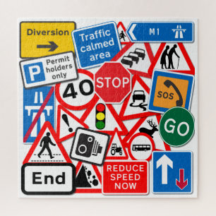 Street Sign Design Jigsaw Puzzle